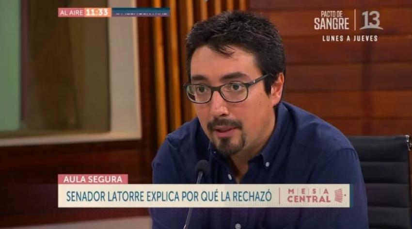 [VIDEO] Juan Ignacio Latorre sobre “Aula Segura”: “El proyecto es nefasto”