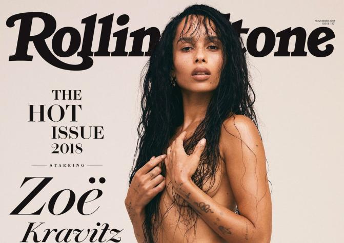 Zoë Kravitz replica espectacular portada de su madre para Rolling Stone de hace 30 años