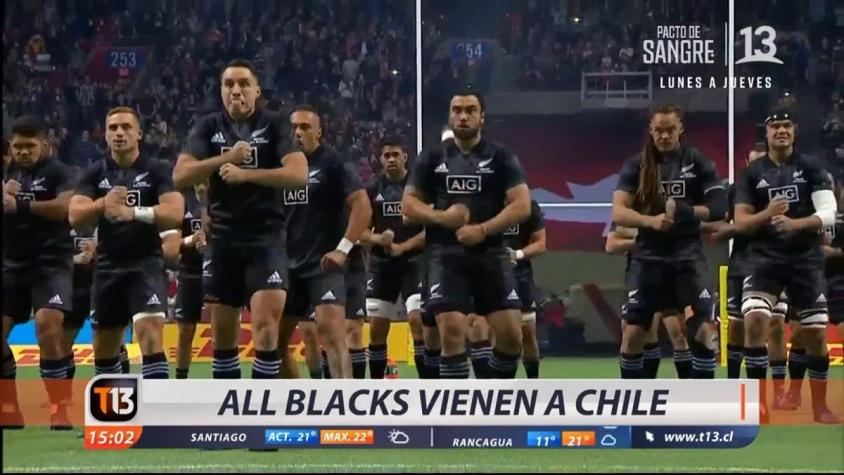 [VIDEO] Los All Blacks vienen a Chile en noviembre: ya se han vendido 10 mil entradas