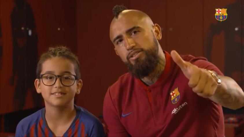 [VIDEO] Las cuatro leyendas del fútbol según Arturo Vidal y su hijo