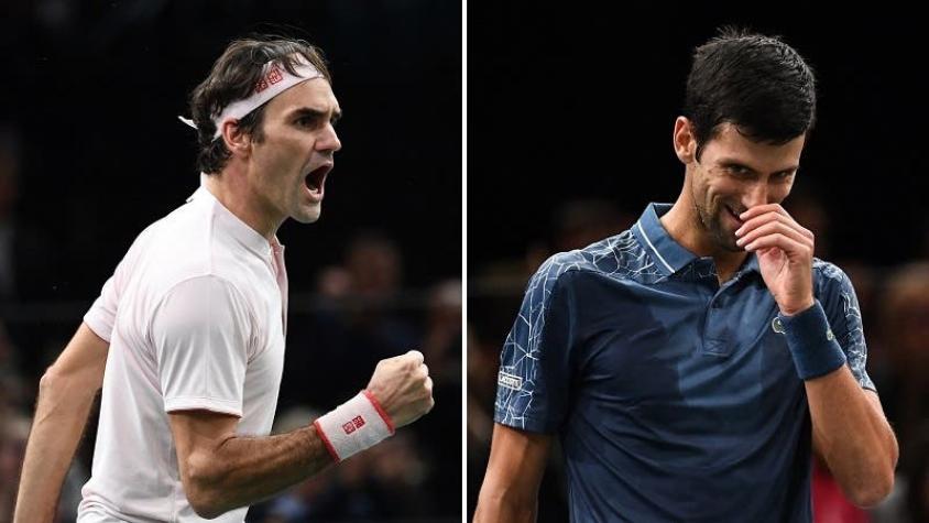 [VIDEO] El increíble punto de Federer que dejó boquiabierto a Djokovic