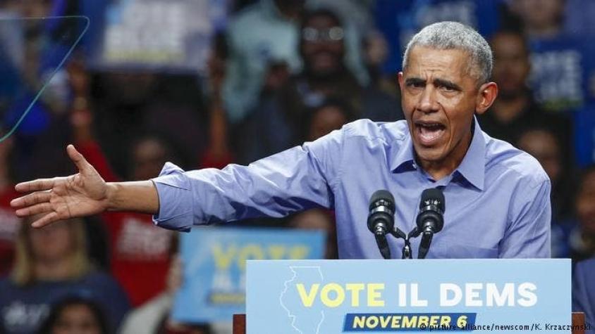 Obama critica a republicanos por usar tema de caravana migrante