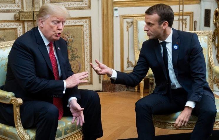 Macron se reúne con Trump para intentar bajar el perfil a sus dichos sobre un "ejército europeo"