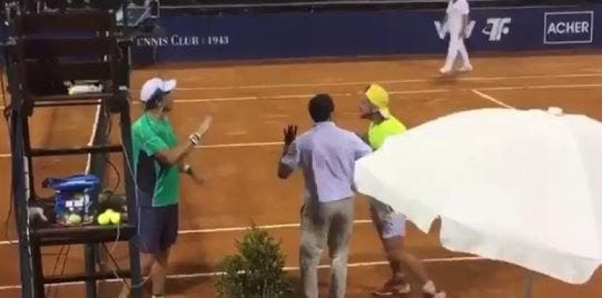 [VIDEO] "Te espero afuera": La tensa discusión entre dos tenistas argentinos en torneo en Uruguay
