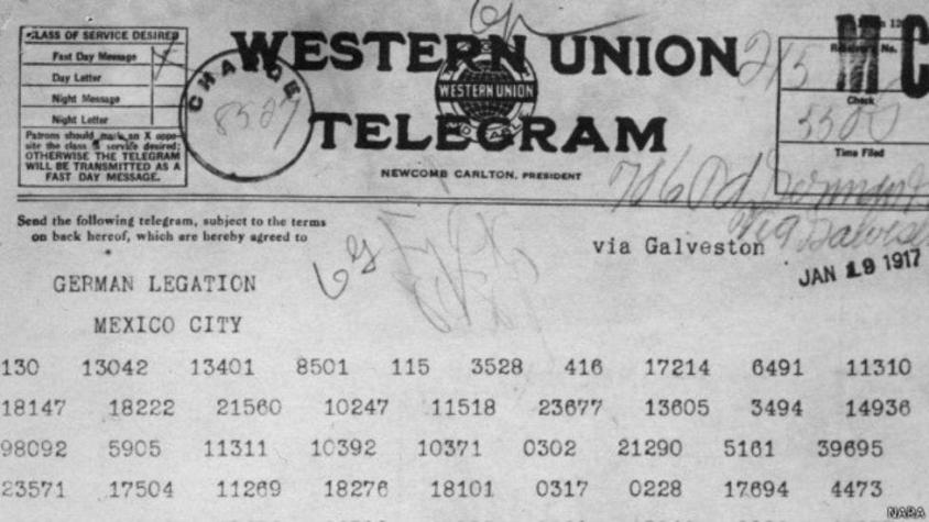 El telegrama a México que definió la suerte de la Primera Guerra Mundial