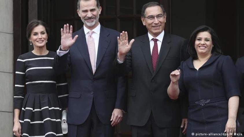 El rey de España visita Perú