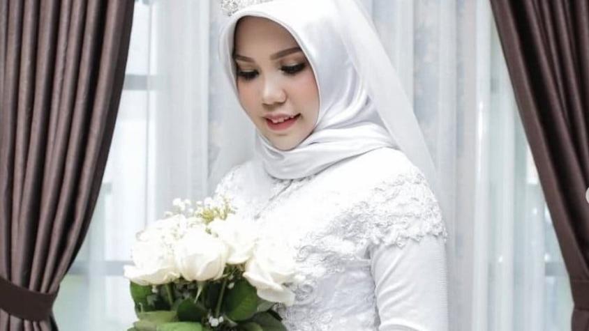 La conmovedora sesión de fotos de la novia cuyo prometido murió en el accidente de Lion Air