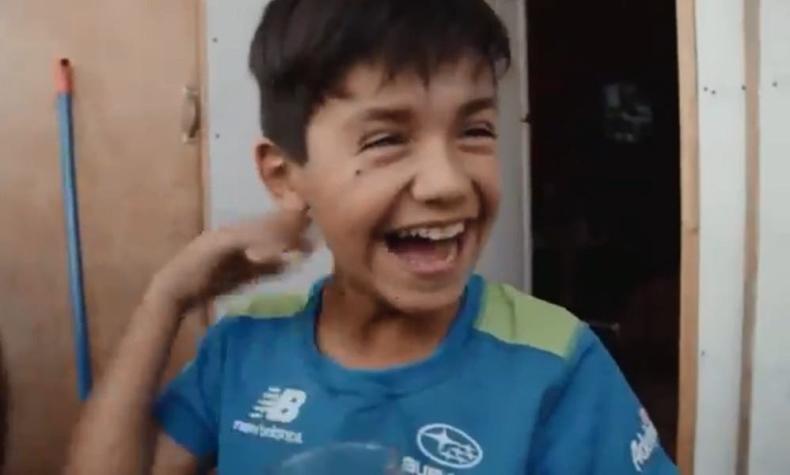 [VIDEO] Así se enteraron (y festejaron) los niños que estarán en película sobre Alexis Sánchez