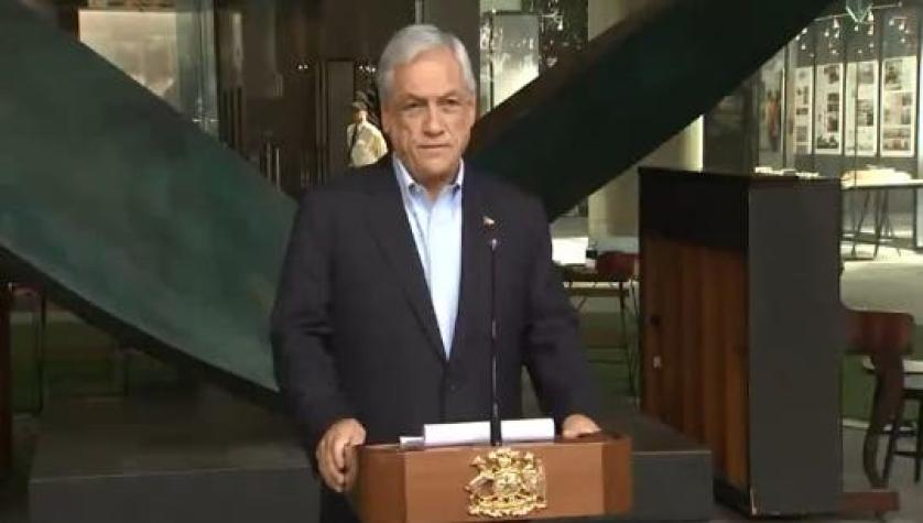 [VIDEO] Presidente Piñera condena actos de violencia y ratifica compromiso con Plan Araucanía