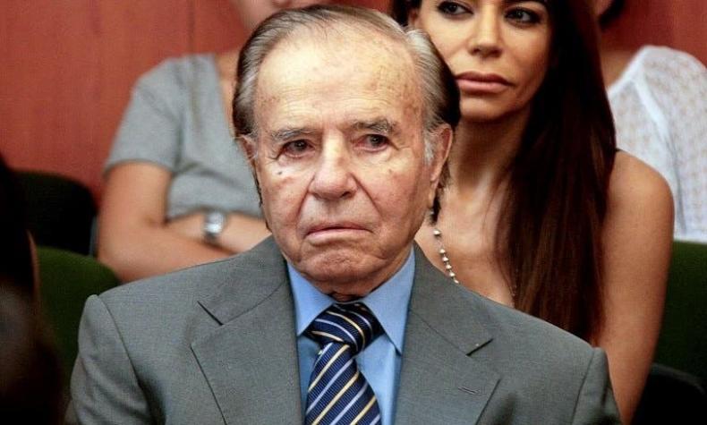 Así fue la breve visita de Carlos Menem durante la operación de su hijo