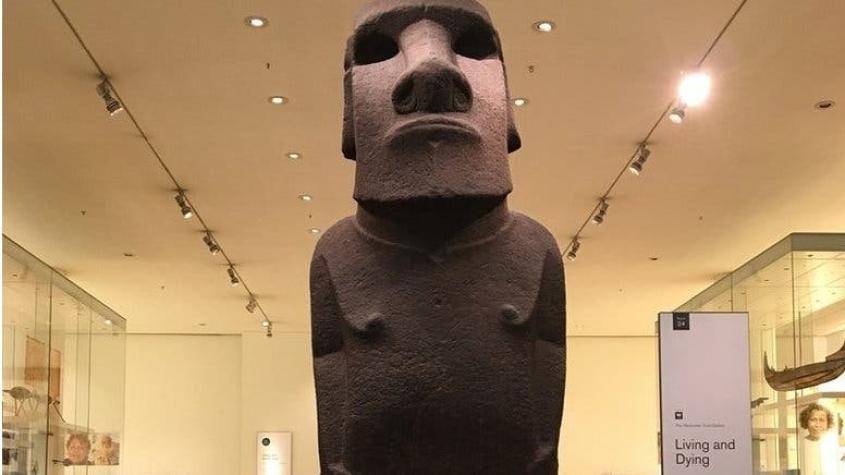 El inusitado encuentro entre habitantes de Isla de Pascua y el Museo Británico por el moai