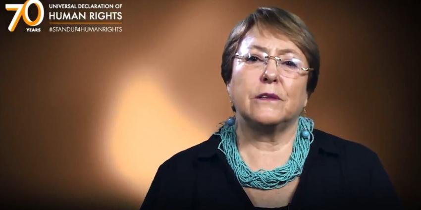 [VIDEO] Michelle Bachelet envía mensaje en el día contra la violencia a la mujer