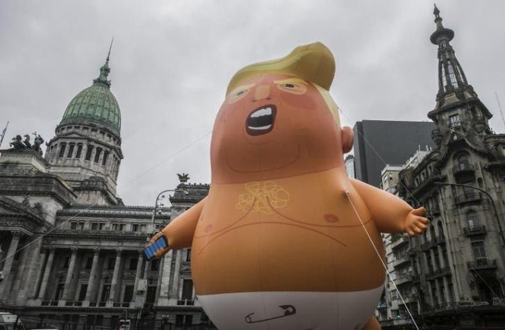 [VIDEO] El "Bebé Trump" que dio inicio a las protestas contra la cumbre del G20 en Buenos Aires