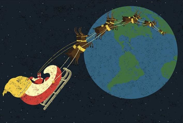 ¿Dónde viene el Viejito Pascuero?: sigue aquí su viaje desde el Polo Norte