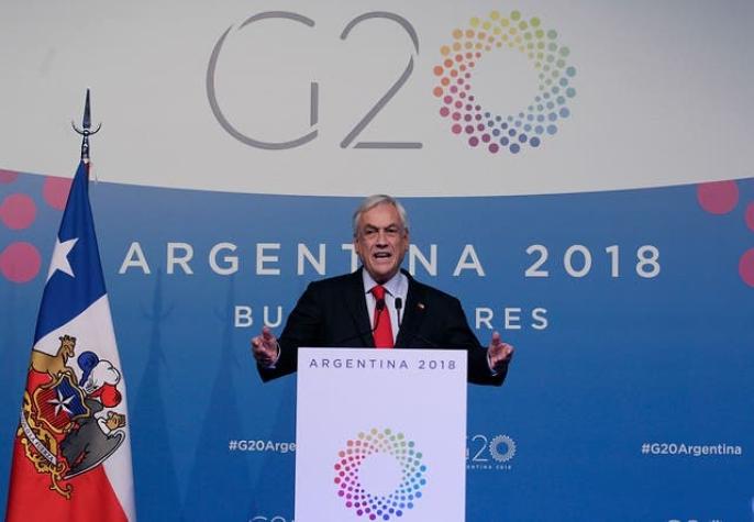 Piñera sobre acuerdos ambientales: "Sabemos que son insuficientes, que todavía no se están logrando"