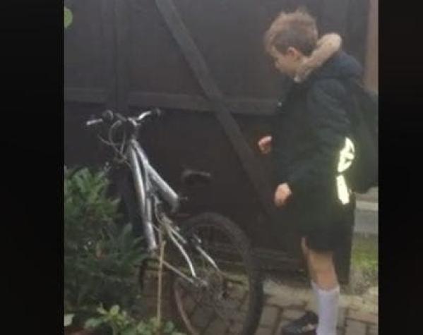 [VIDEO] Niño recupera su bicicleta gracias a emotiva publicación en Facebook