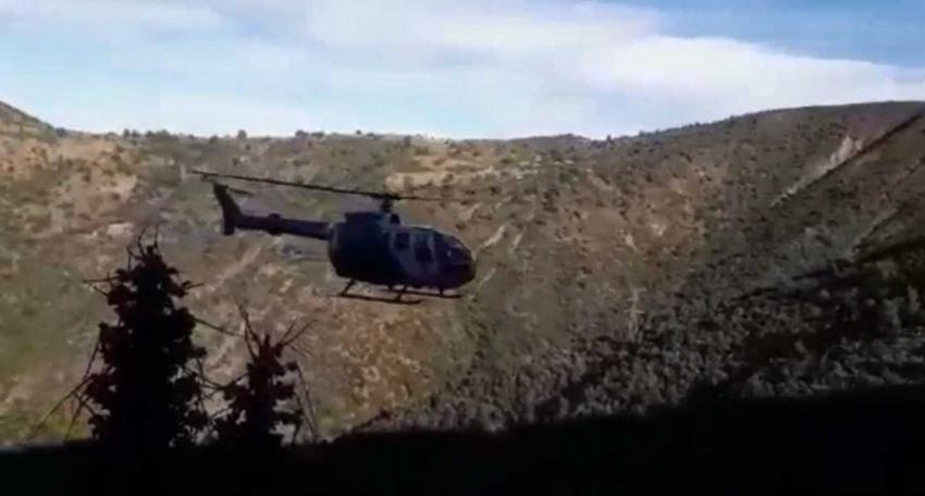 [VIDEO] Nicolás Court fue rescatado en helicóptero desde el cerro Huinganal