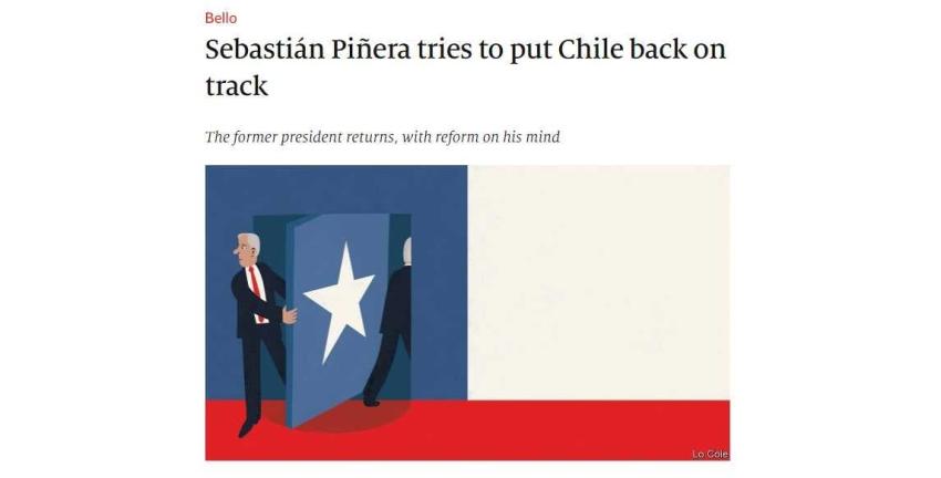 The Economist: Bachelet decepcionó y Piñera usa agenda "similar a la Concertación"