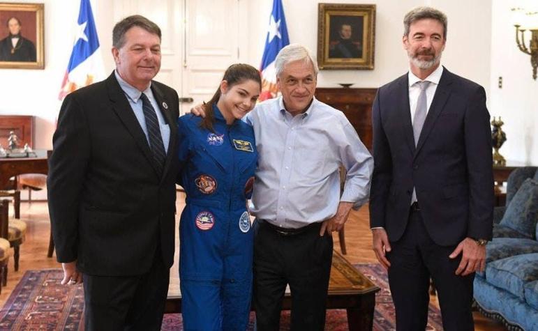 [VIDEO] La broma del Presidente Piñera a la joven que se prepara para viajar a Marte
