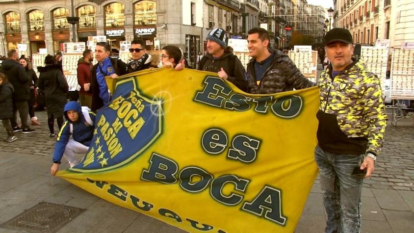 [VIDEO] Final River-Boca: Hinchas argentinos se toman Madrid