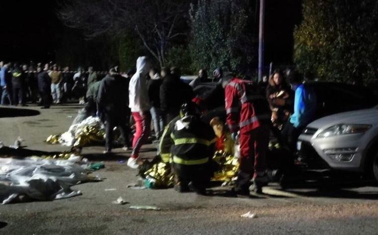 [VIDEO] Seis muertos por una estampida en medio del pánico en una discoteca en Italia