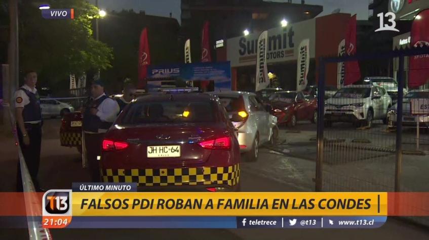 [VIDEO] Falsos PDI roban a familia en Las Condes