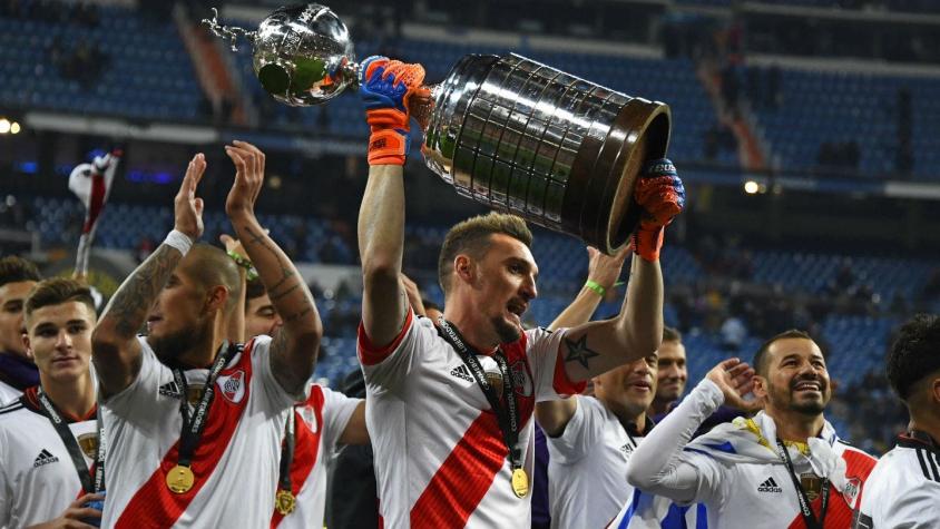 [VIDEO] La eufórica celebración de Alexis Sánchez por el triunfo de River en Copa Libertadores