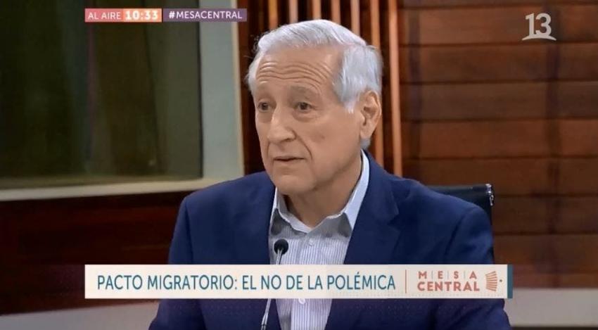 Heraldo Muñoz por pacto migratorio: "Restarse es una contradicción con lo hecho históricamente"