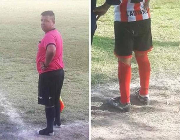 El noble gesto de un árbitro de fútbol que se volvió viral en redes sociales