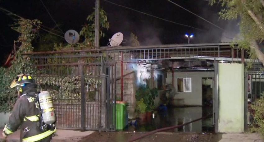 [VIDEO] Incendio deja a 11 damnificados en Puente Alto