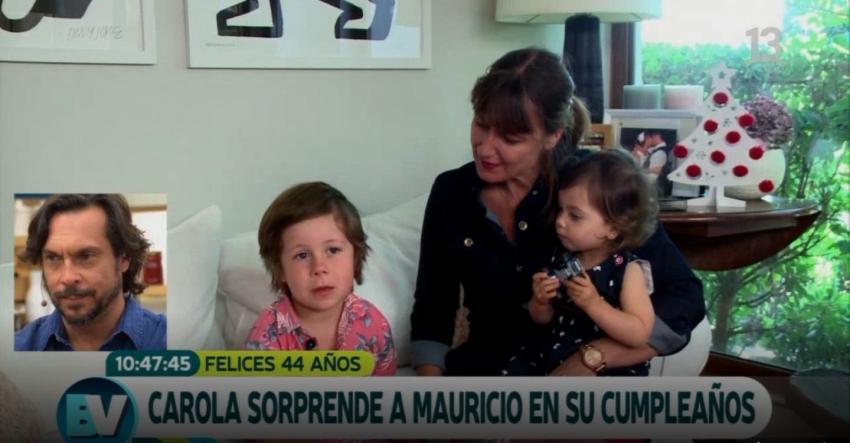 [VIDEO] Carolina Urrejola emociona hasta las lágrimas a Mauricio Jürgensen en su cumpleaños
