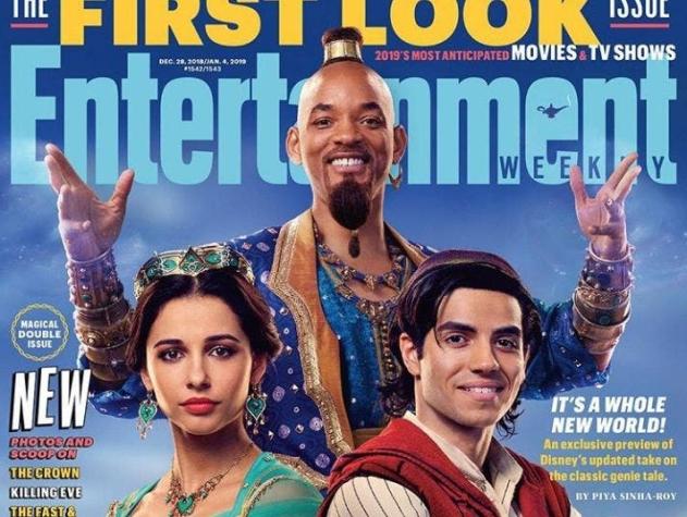 Will Smith reacciona a su primera foto como Genio de "Aladdin" y deja una duda sobre cómo lucirá