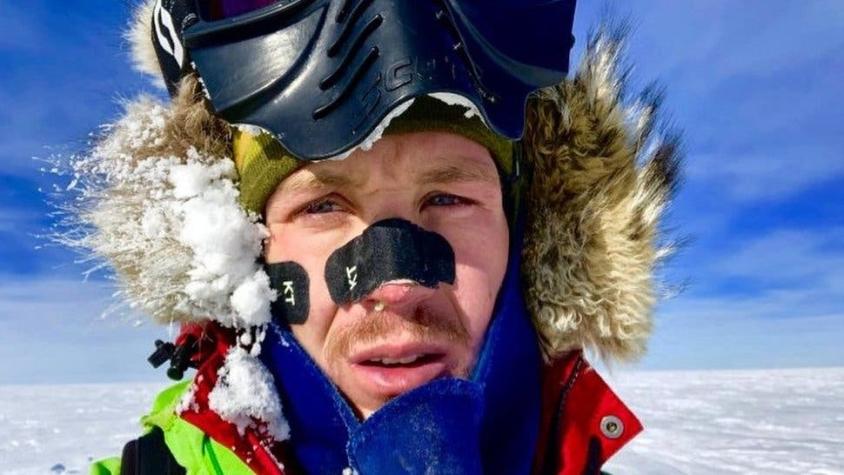 Un hombre atraviesa por primera vez la Antártida a pie y sin ayuda