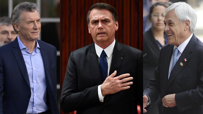 Piñera, Macri y Bolsonaro: las diferencias y similitudes entre los presidentes de derecha