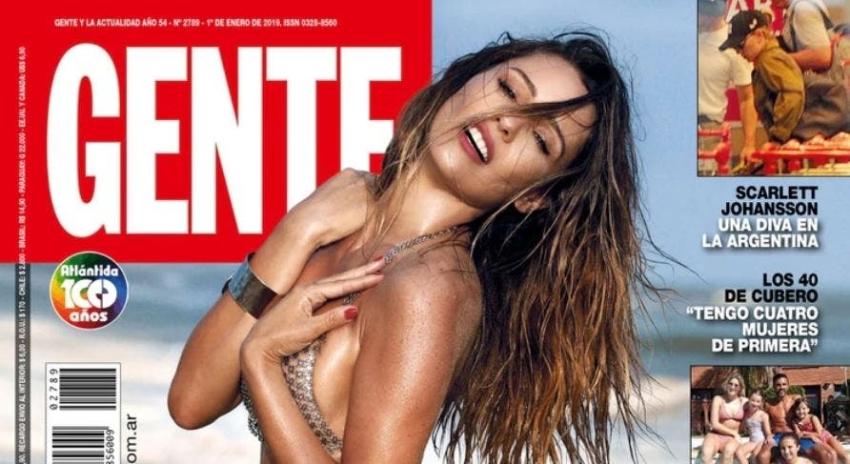 Pampita impacta con sesión de fotos playera que replica bikini que la lanzó a la fama hace 19 años