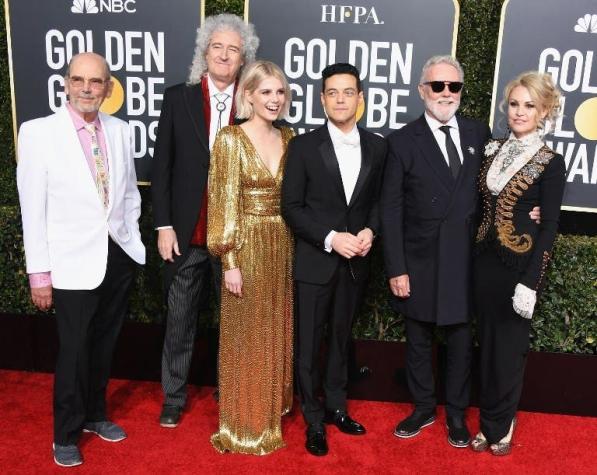 [FOTO] Globos de Oro: El festejo de los integrantes de "Queen" por el triunfo de Bohemian Rhapsody