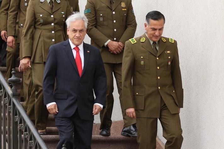 Piñera: "Carabineros tiene derecho a defenderse y a usar la fuerza cuando corresponda"
