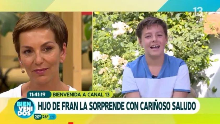 [VIDEO] El mensaje del hijo de Francisca García-Huidobro que la emocionó en su debut en el 13