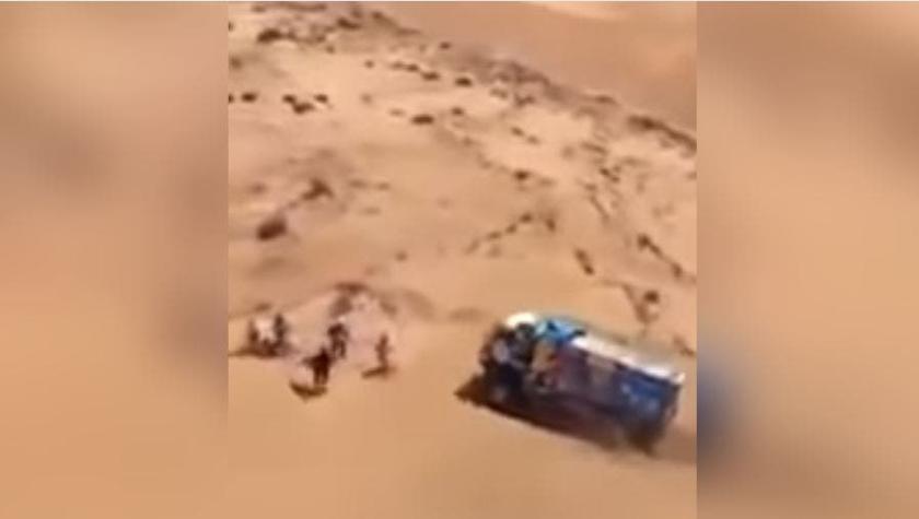 Descalifican del Dakar a ruso que atropelló a un espectador con su camión y no prestó asistencia
