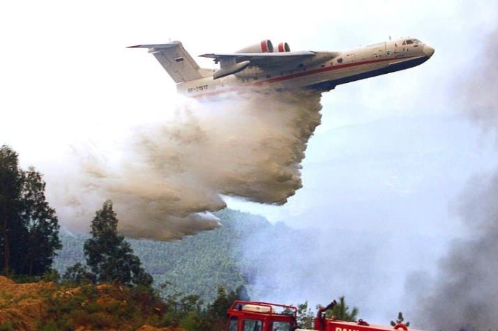 [FOTOS] Confirman la llegada de avión ruso para combatir incendios forestales en el país