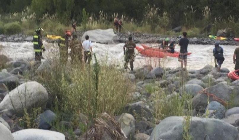 Kayakista muere ahogado en el río Maipo