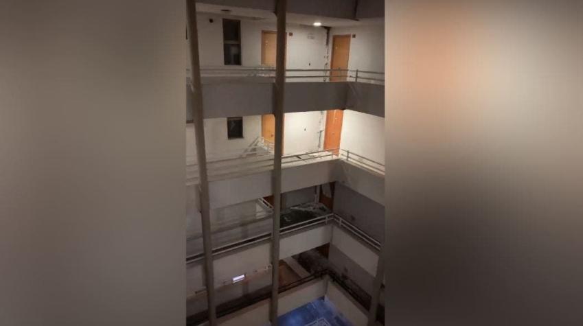 [VIDEO] Los daños provocados a un edificio en La Serena por sismo 6,7° en Tongoy
