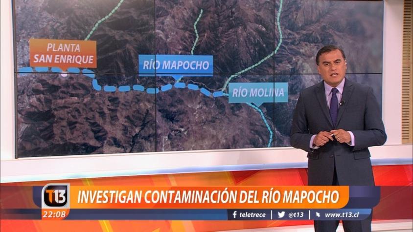 [VIDEO] Investigan de contaminación del río Mapocho apuntaría a centro de ski