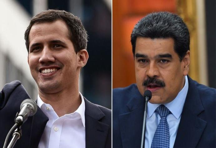 [VIDEO] Guaidó pide "elecciones libres" y Maduro dice estar "listo para el diálogo"
