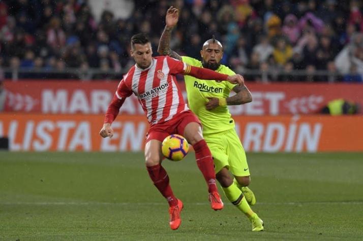 [VIDEO] La jugada por la que pidieron la expulsión de Arturo Vidal en el partido del Barcelona