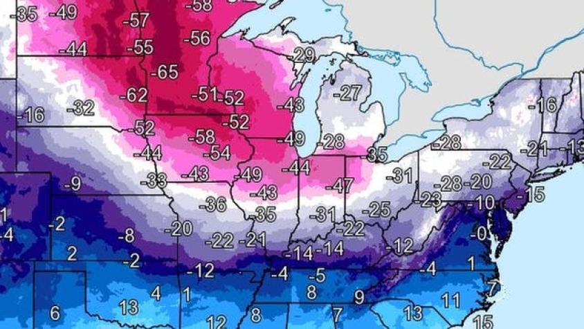 Ola de frío ártico en Estados Unidos: autoridades advierten de temperaturas de hasta -50ºC