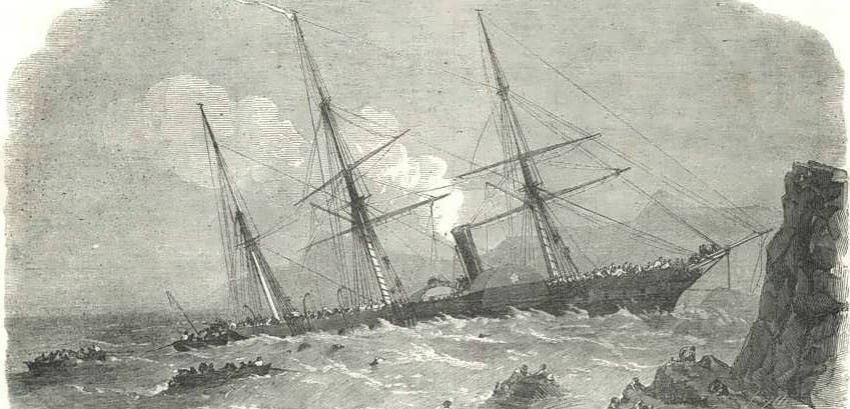 A 163 años del naufragio del barco "Vapor Cazador": Así fue la peor tragedia naval en Chile