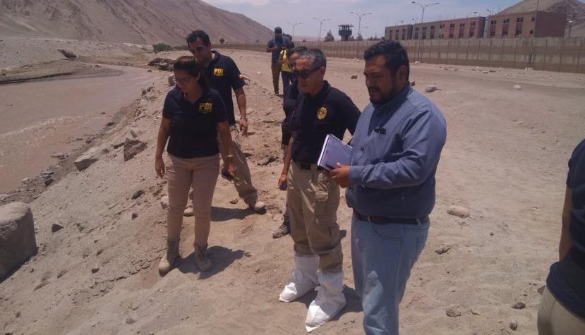 PDI indaga hallazgo de cuerpo en lecho de río Acha en Arica