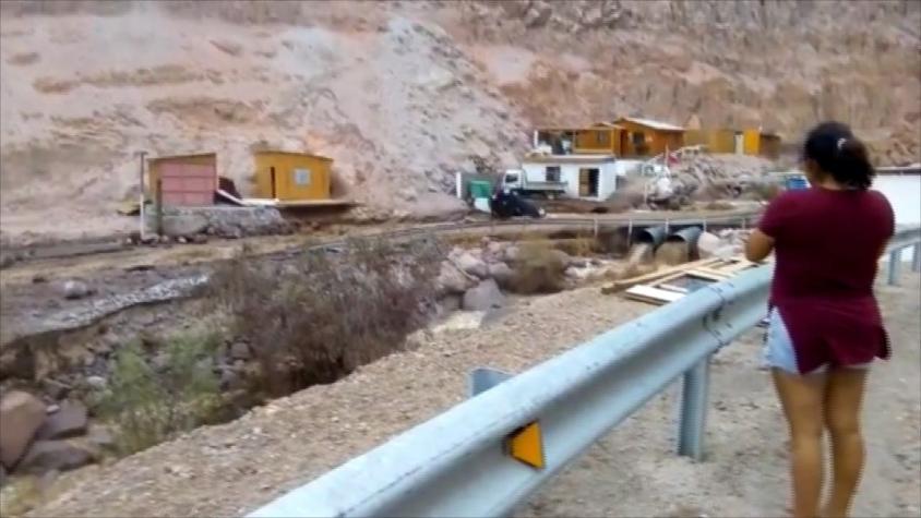 [VIDEO] Caudal arrasó con casas en Codpa
