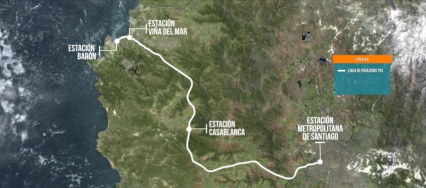 Proyecto de tren de alta velocidad Santiago-Valparaíso ingresa a sistema de concesiones del MOP